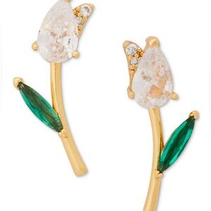 Kate Spade Stud Earrings NWT / Crystal Tulip Stud Earrings